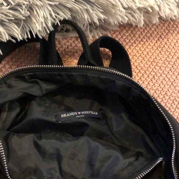 Brandy Melville Handbags - Brandy Melville Mini black backpack